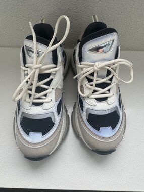 Axel Arigato White Black Gray Chunky Trainer Sneakers